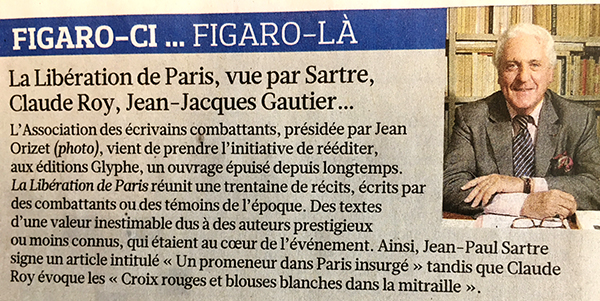 Le Figaro, "La Libération de Paris"